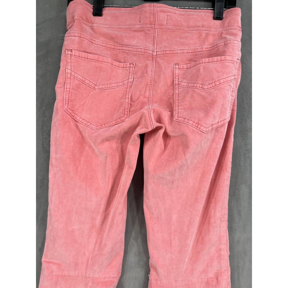 New Free People Penny Pull On Mid Rise Corduroy Flare Pants Pink Size 25 - Picture 6 of 8